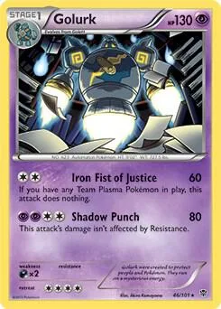 Golurk - 46/101 BW Plasma Blast #046/101 Pokémon card from Deck Exclusives