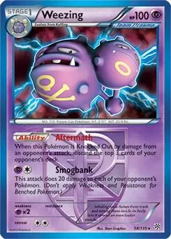Weezing - 58/135 BW Plasma Storm #058/135 Pokémon card from Deck Exclusives