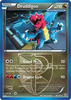 Druddigon - 94/135 BW Plasma Storm #094/135 Holofoil Pokémon card from Deck Exclusives