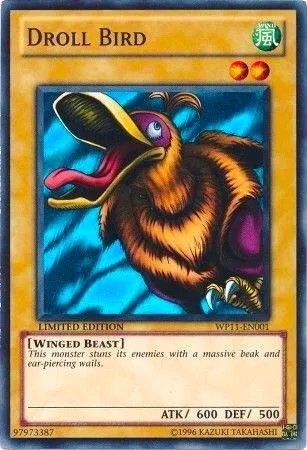 Droll Bird WP11-EN001 Yu-Gi-Oh card from World Championship 2011 Card Pack