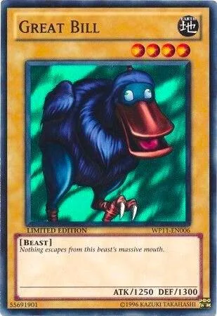 Great Bill WP11-EN006 Yu-Gi-Oh card from World Championship 2011 Card Pack