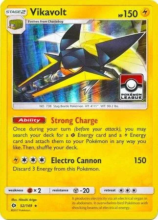 Vikavolt - 52/149 Pokemon League #052/149 Holofoil Pokémon card from League & Championship Cards