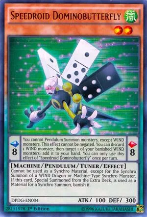 Speedroid Dominobutterfly DPDG-EN004 Yu-Gi-Oh card from Duelist Pack: Dimensional Guardians