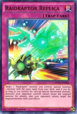 Raidraptor Replica DPDG-EN008 Yu-Gi-Oh card from Duelist Pack: Dimensional Guardians