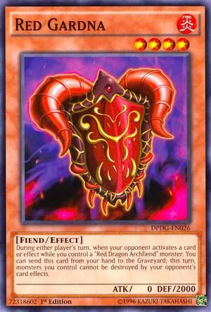 Red Gardna DPDG-EN026 Yu-Gi-Oh card from Duelist Pack: Dimensional Guardians