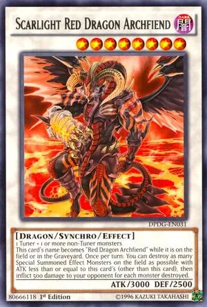 Scarlight Red Dragon Archfiend DPDG-EN031 Yu-Gi-Oh card from Duelist Pack: Dimensional Guardians
