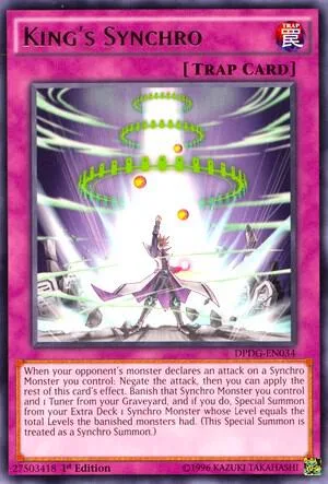 King's Synchro DPDG-EN034 Yu-Gi-Oh card from Duelist Pack: Dimensional Guardians