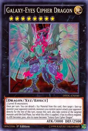 Galaxy-Eyes Cipher Dragon DPDG-EN040 Yu-Gi-Oh card from Duelist Pack: Dimensional Guardians