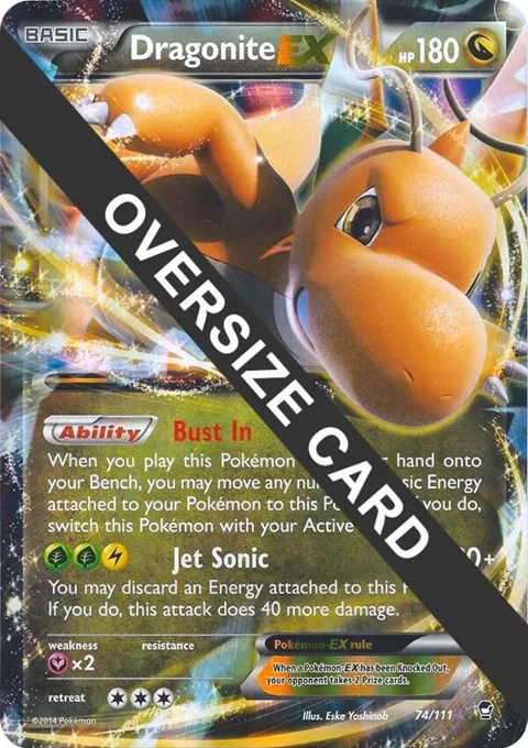 Dragonite EX - 74/111 #074/111 Holofoil Pokémon card from Jumbo Cards