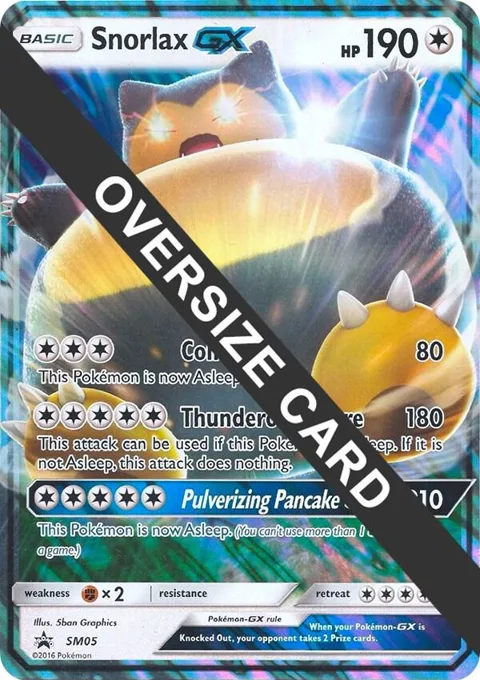 Snorlax GX #SM05 Pokémon card from Jumbo Cards