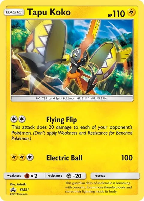 Tapu Koko #SM31 Holofoil Pokémon card from SM Promos