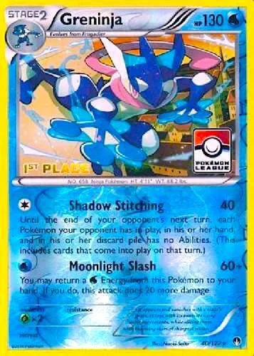Greninja - 40/122 Pokemon League [1st Place] #040/122 Reverse Holofoil Pokémon card from League & Championship Cards