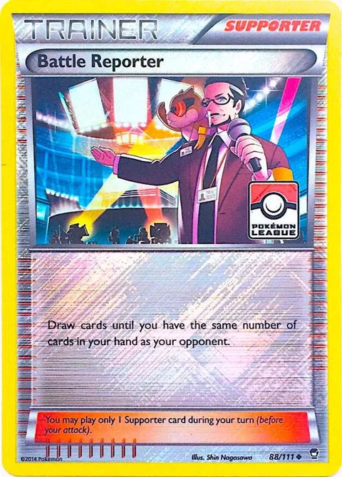 Battle Reporter - 88/111 Pokemon League #088/111 Reverse Holofoil Pokémon card from League & Championship Cards