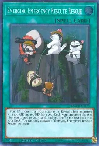 Emerging Emergency Rescute Rescue MACR-ENSE3 Yu-Gi-Oh card from Maximum Crisis