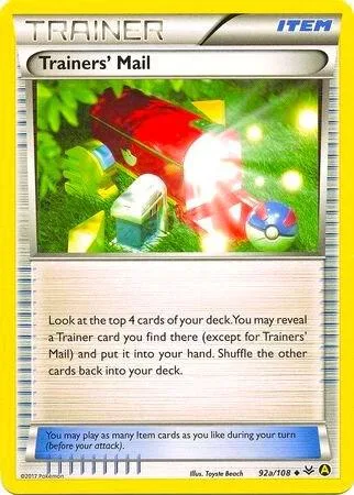 Trainers' Mail - 92a/108 Non-Holo #092a/108 Pokémon card from Alternate Art Promos