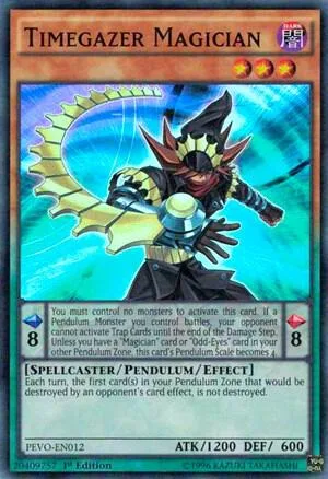 Timegazer Magician PEVO-EN012 Yu-Gi-Oh card from Pendulum Evolution