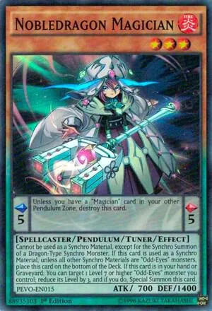 Nobledragon Magician PEVO-EN015 Yu-Gi-Oh card from Pendulum Evolution