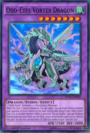 Odd-Eyes Vortex Dragon PEVO-EN030 Yu-Gi-Oh card from Pendulum Evolution