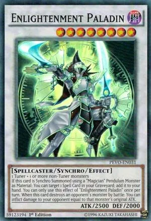 Enlightenment Paladin PEVO-EN031 Yu-Gi-Oh card from Pendulum Evolution