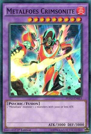 Metalfoes Crimsonite PEVO-EN053 Yu-Gi-Oh card from Pendulum Evolution