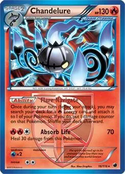Chandelure - 16/116 BW Plasma Freeze #016/116 Pokémon card from Deck Exclusives