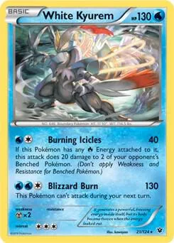 White Kyurem - 21/124 XY Fates Collide #021/124 Pokémon card from Deck Exclusives