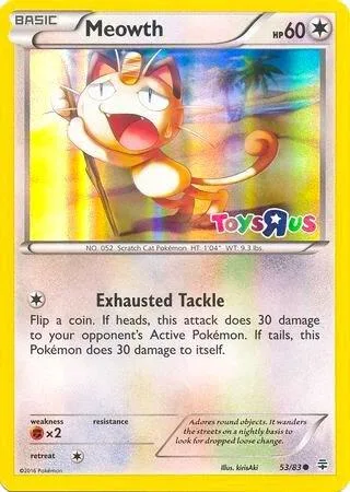 Meowth - 53/83 Toys R Us Promo #053/083 Holofoil Pokémon card from Miscellaneous Cards & Products