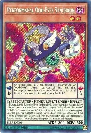 Performapal Odd-Eyes Synchron BLLR-EN004 Yu-Gi-Oh card from Battles of Legend: Light's Revenge