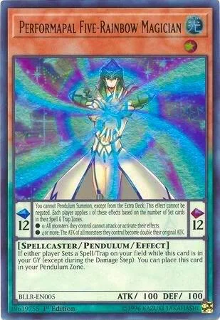 Performapal Five-Rainbow Magician BLLR-EN005 Yu-Gi-Oh card from Battles of Legend: Light's Revenge