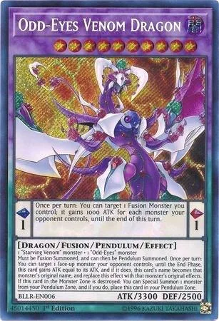 Odd-Eyes Venom Dragon BLLR-EN006 Yu-Gi-Oh card from Battles of Legend: Light's Revenge