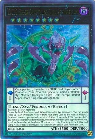 D/D/D Super Doom King Dark Armageddon BLLR-EN008 Yu-Gi-Oh card from Battles of Legend: Light's Revenge