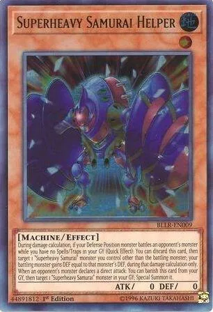 Superheavy Samurai Helper BLLR-EN009 Yu-Gi-Oh card from Battles of Legend: Light's Revenge