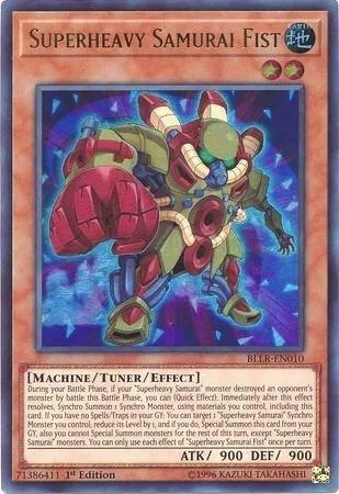 Superheavy Samurai Fist BLLR-EN010 Yu-Gi-Oh card from Battles of Legend: Light's Revenge
