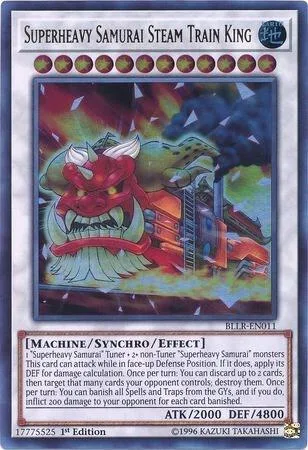 Superheavy Samurai Steam Train King BLLR-EN011 Yu-Gi-Oh card from Battles of Legend: Light's Revenge