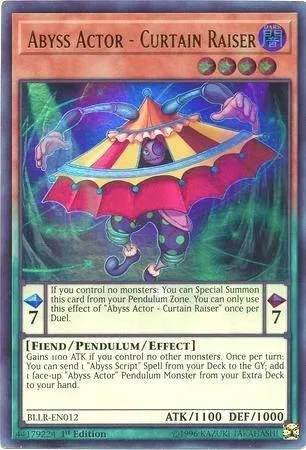 Abyss Actor - Curtain Raiser BLLR-EN012 Yu-Gi-Oh card from Battles of Legend: Light's Revenge