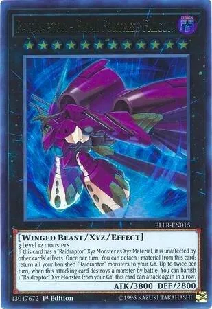 Raidraptor - Final Fortress Falcon BLLR-EN015 Yu-Gi-Oh card from Battles of Legend: Light's Revenge
