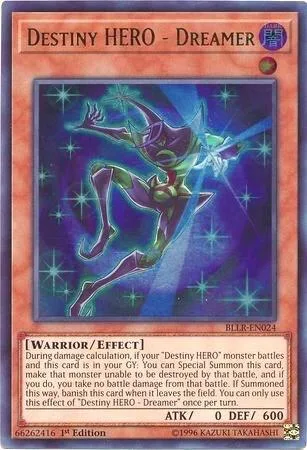 Destiny HERO - Dreamer BLLR-EN024 Yu-Gi-Oh card from Battles of Legend: Light's Revenge