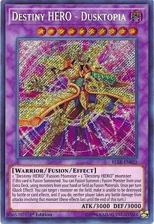 Destiny HERO - Dusktopia BLLR-EN025 Yu-Gi-Oh card from Battles of Legend: Light's Revenge