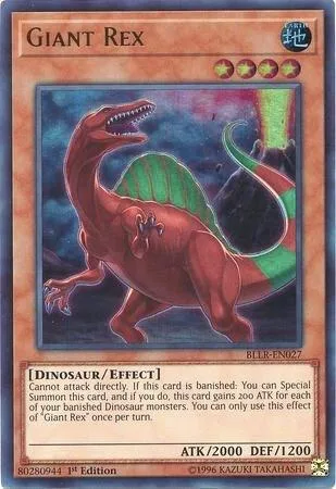 Giant Rex BLLR-EN027 Yu-Gi-Oh card from Battles of Legend: Light's Revenge