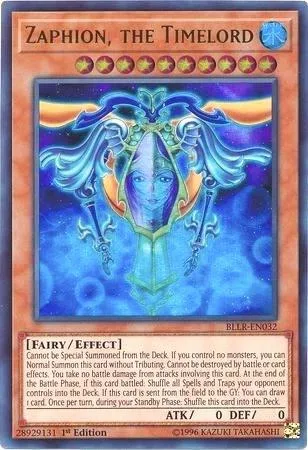 Zaphion, the Timelord BLLR-EN032 Yu-Gi-Oh card from Battles of Legend: Light's Revenge