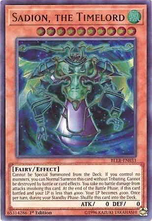 Sadion, the Timelord BLLR-EN033 Yu-Gi-Oh card from Battles of Legend: Light's Revenge