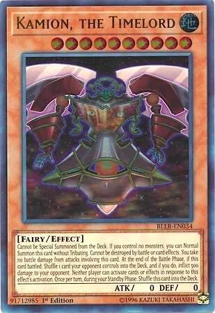 Kamion, the Timelord BLLR-EN034 Yu-Gi-Oh card from Battles of Legend: Light's Revenge