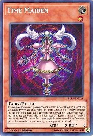 Time Maiden BLLR-EN035 Yu-Gi-Oh card from Battles of Legend: Light's Revenge