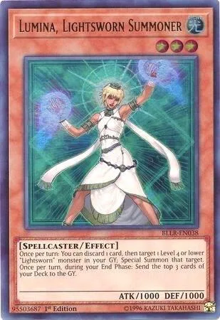 Lumina, Lightsworn Summoner BLLR-EN038 Yu-Gi-Oh card from Battles of Legend: Light's Revenge
