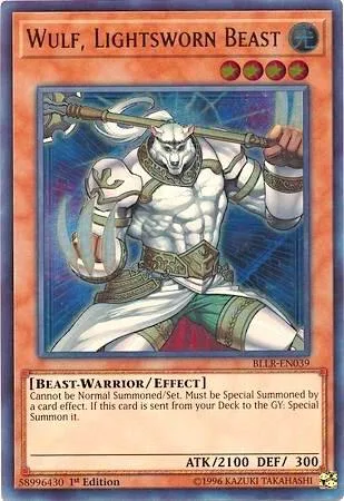 Wulf, Lightsworn Beast BLLR-EN039 Yu-Gi-Oh card from Battles of Legend: Light's Revenge