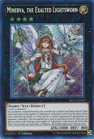 Minerva, the Exalted Lightsworn BLLR-EN044 Yu-Gi-Oh card from Battles of Legend: Light's Revenge
