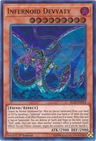 Infernoid Devyaty BLLR-EN054 Yu-Gi-Oh card from Battles of Legend: Light's Revenge