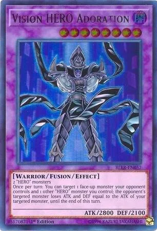 Vision HERO Adoration BLLR-EN057 Yu-Gi-Oh card from Battles of Legend: Light's Revenge