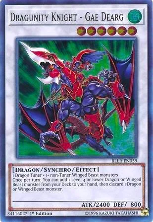 Dragunity Knight - Gae Dearg BLLR-EN059 Yu-Gi-Oh card from Battles of Legend: Light's Revenge