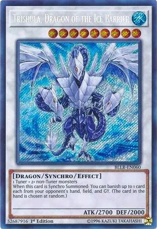 Trishula, Dragon of the Ice Barrier BLLR-EN060 Yu-Gi-Oh card from Battles of Legend: Light's Revenge